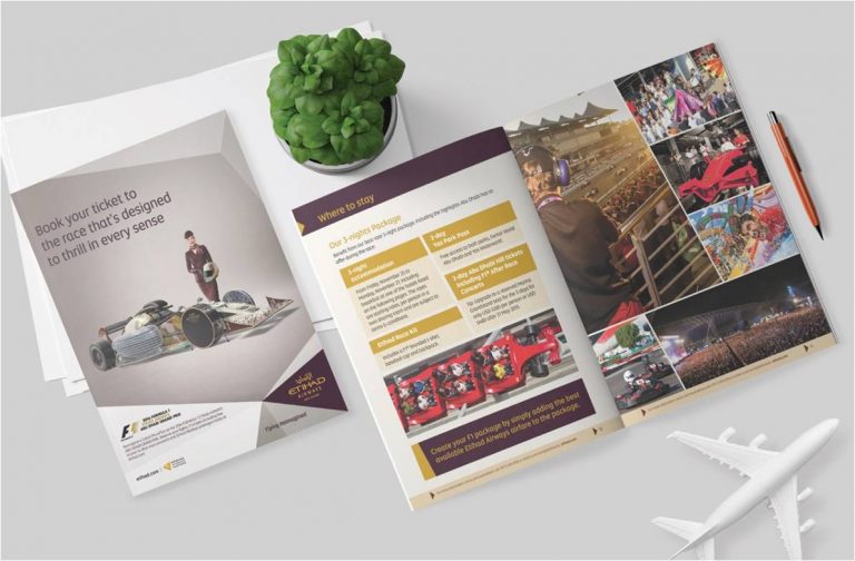 Etihad Airways, Abu Dhabi F1 Brochure